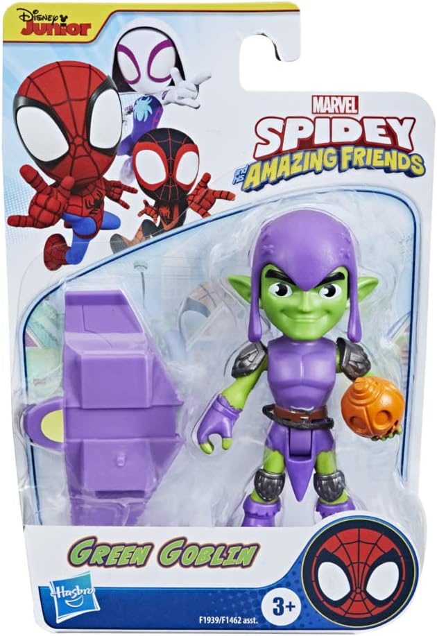 Figura de acción Green Goblin, Marvel, 4 pulgadas, incluye 1 accesorio
