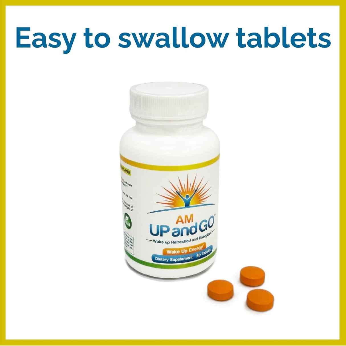 Suplemento Natural para Despertar - amUPandGO - 30 Tabletas