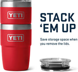 Taza apilable YETI de acero inoxidable, Rojo rescate