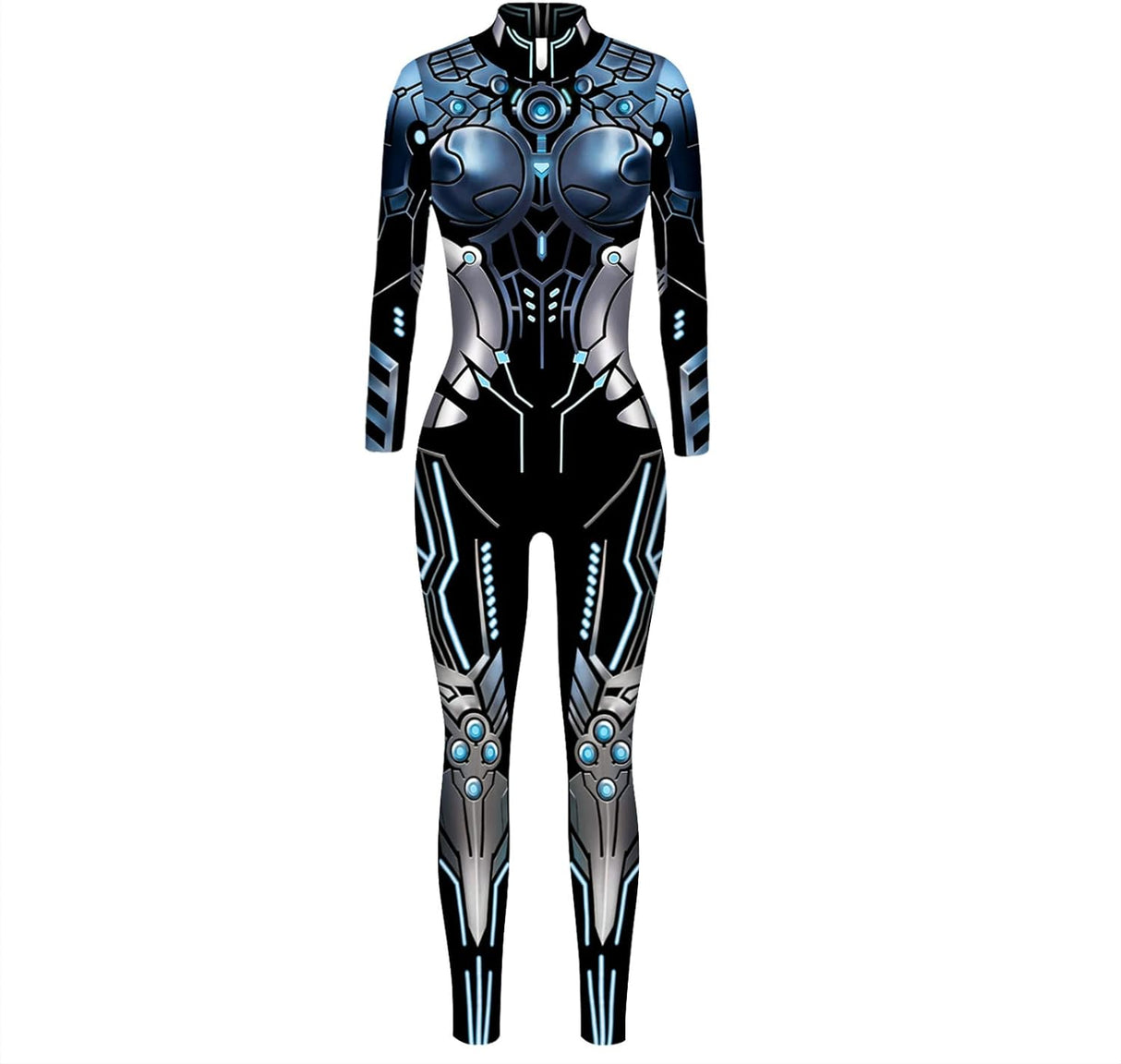 Disfras robot ajustado estampado de esqueleto talla S