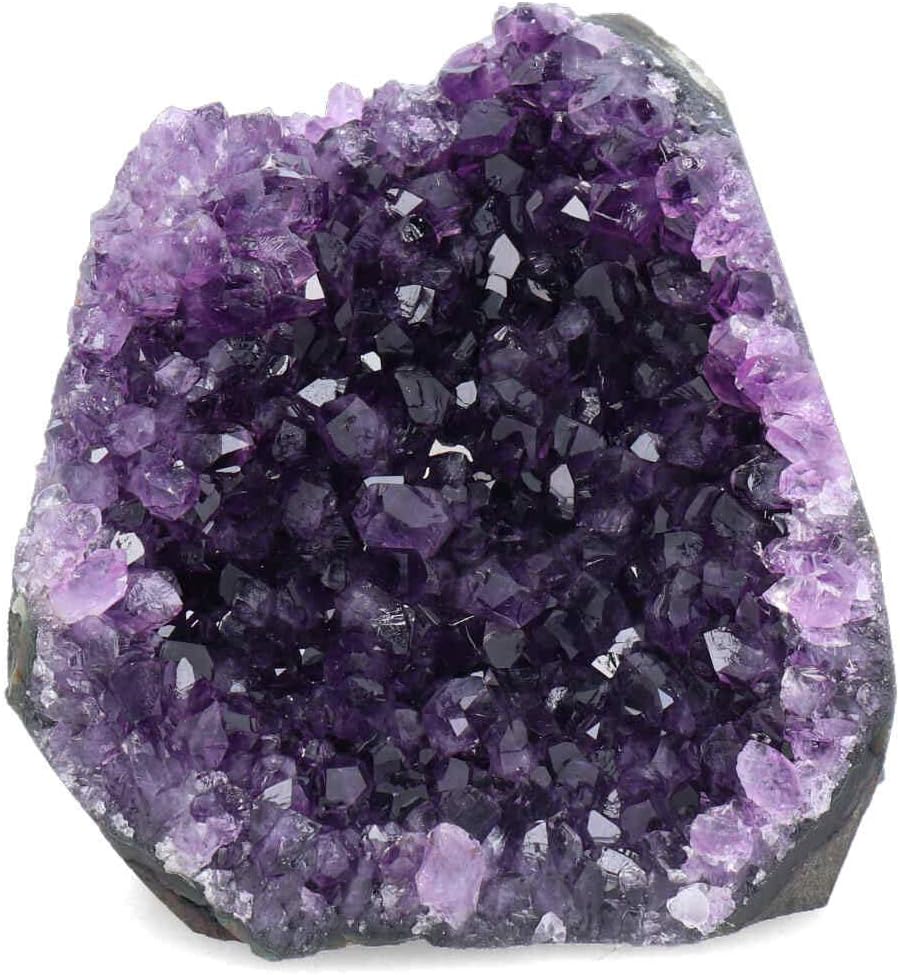 Piedra de amatista súper drusa púrpura profunda, sin pulir