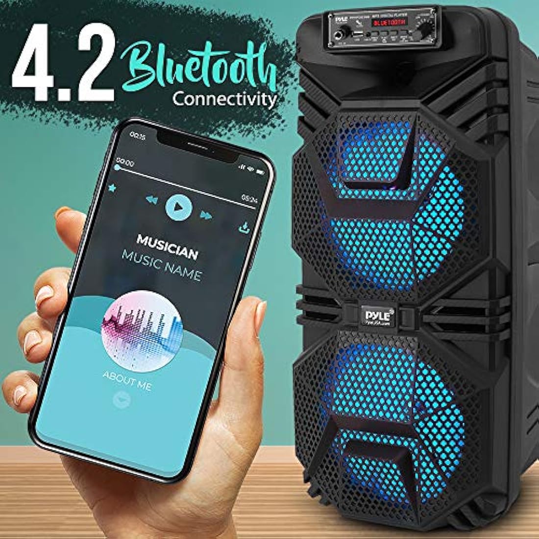Parlante Portátil con Bluetooth 600 W PYLE-PRO PPHP2836B