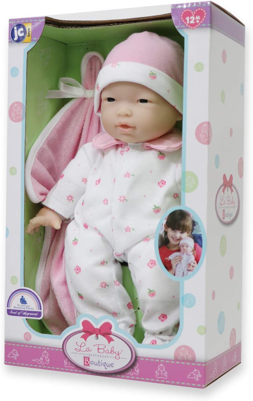 Muñeca La Baby de 11 de JC Toys, asiática, modelo Berenguer