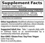 Doctor's Best Bacopa con Synapsa, sin OGM, vegana, 320 mg,