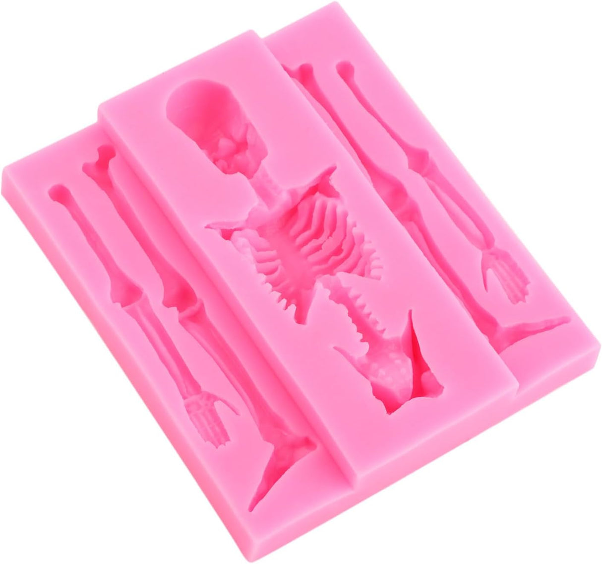 Molde de Calavera de Silicona para Decoración de Pasteles