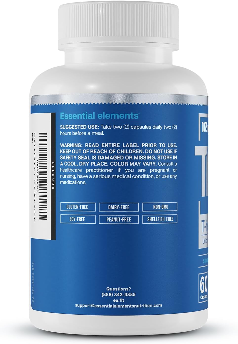 Suplemento T-Hero Platinum de Essential Elements para hombres