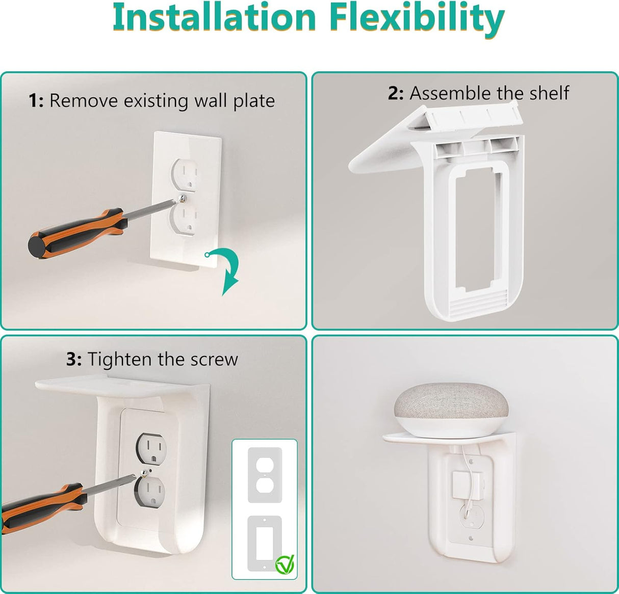 Estante de Pared WALI, Soporte Duplex, Organizador OLS001-W