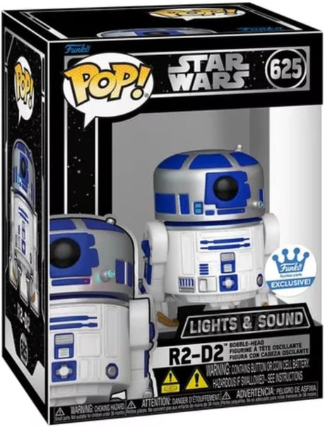 Figurita Funko POP! Star Wars R2-D2 Exclusiva con Luz y Sonido