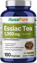 Suplemento Té Essiac 1350 mg 180 cápsulas vegetales sin OMG