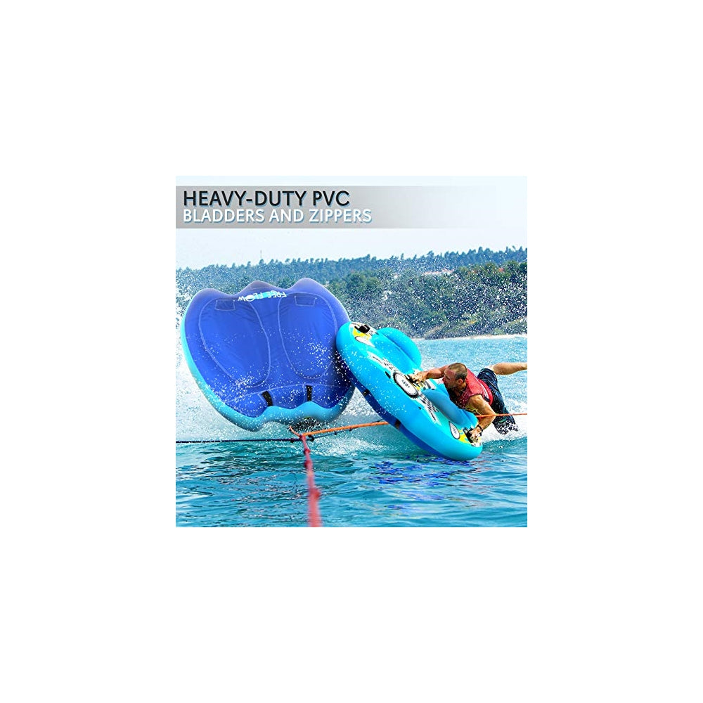 Balsa o tubo inflable con remolque SereneLife ‎SLTOWBL10
