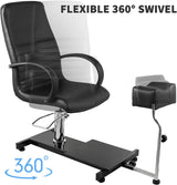 Happybuy Unidad de pedicura de spa ajustable de limpiar negro