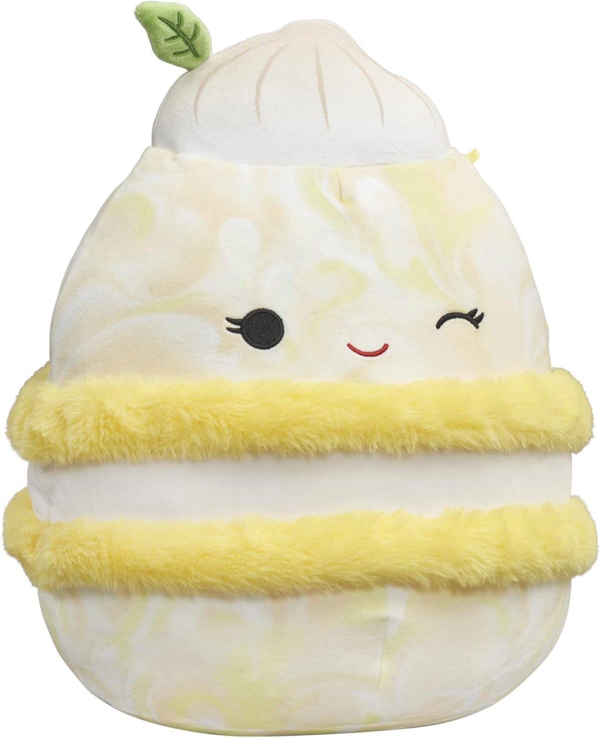 Peluche  Squishmallows de macarrón merengue amarillo de 12