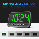 Reloj Digital LED Pequeño con Alarma Fuerte y Función Snooze