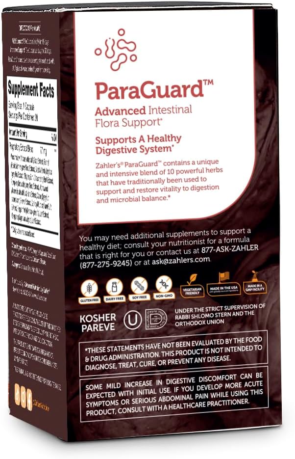 Cápsulas ParaGuard - Suplemento para Salud Intestinal Kosher