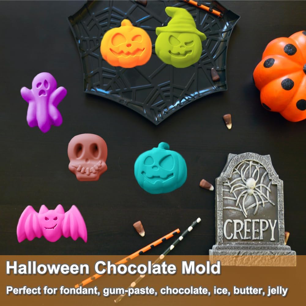 Molde Silicona Halloween 2 Pack para Galletas y Chocolates