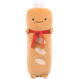 Peluche de pan tostado de comida divertida marrón