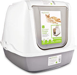 Caja de arena gris abierta para gatos grande So Phresh