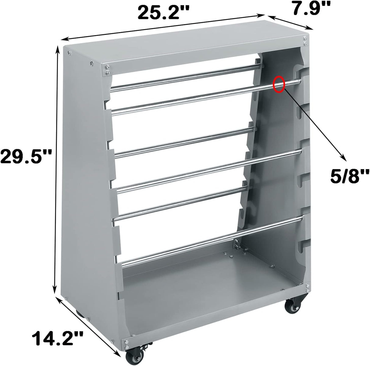 Carro de Almacenamiento de Cable uyoyous, 300lbs, 6 Varillas
