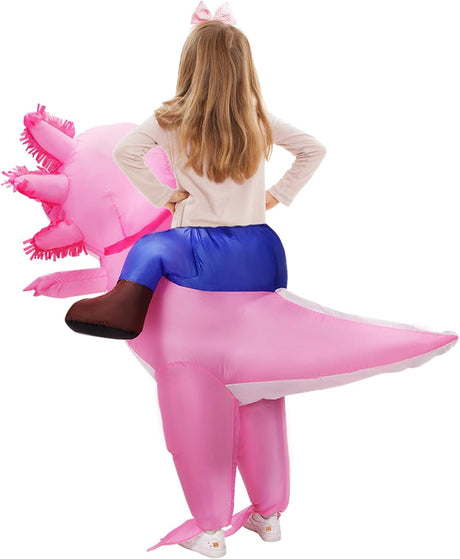 Disfraz Inflable Axolote para Niños - Stegosaurus, Halloween