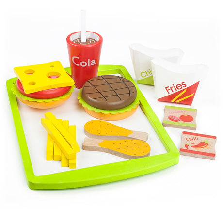 comida rapida de madera