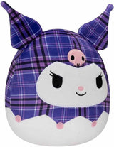 Plush 8 Sanrio Squishmallows | Kuromi de Cuadrícula
