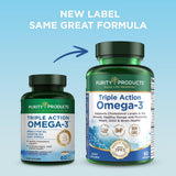 Triple Action Omega-3 Purity Products - 60 Cápsulas
