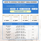 Caminito de Mesa Artoid Mode, Invierno, 13 x 72 Pulgadas
