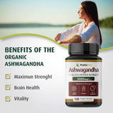 Cápsulas de Ashwagandha 3000 mg - Veganas, Orgánicas, 120 Cap