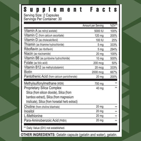 Suplemento para cabello, piel y uñas Youngevity - 60 cápsulas