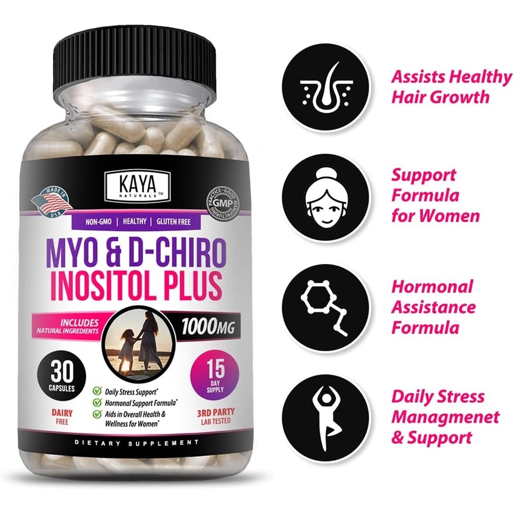 Suplementos Myo &amp; D-Chiro Inositol Plus de estrógeno