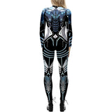 Disfras robot ajustado estampado de esqueleto talla S