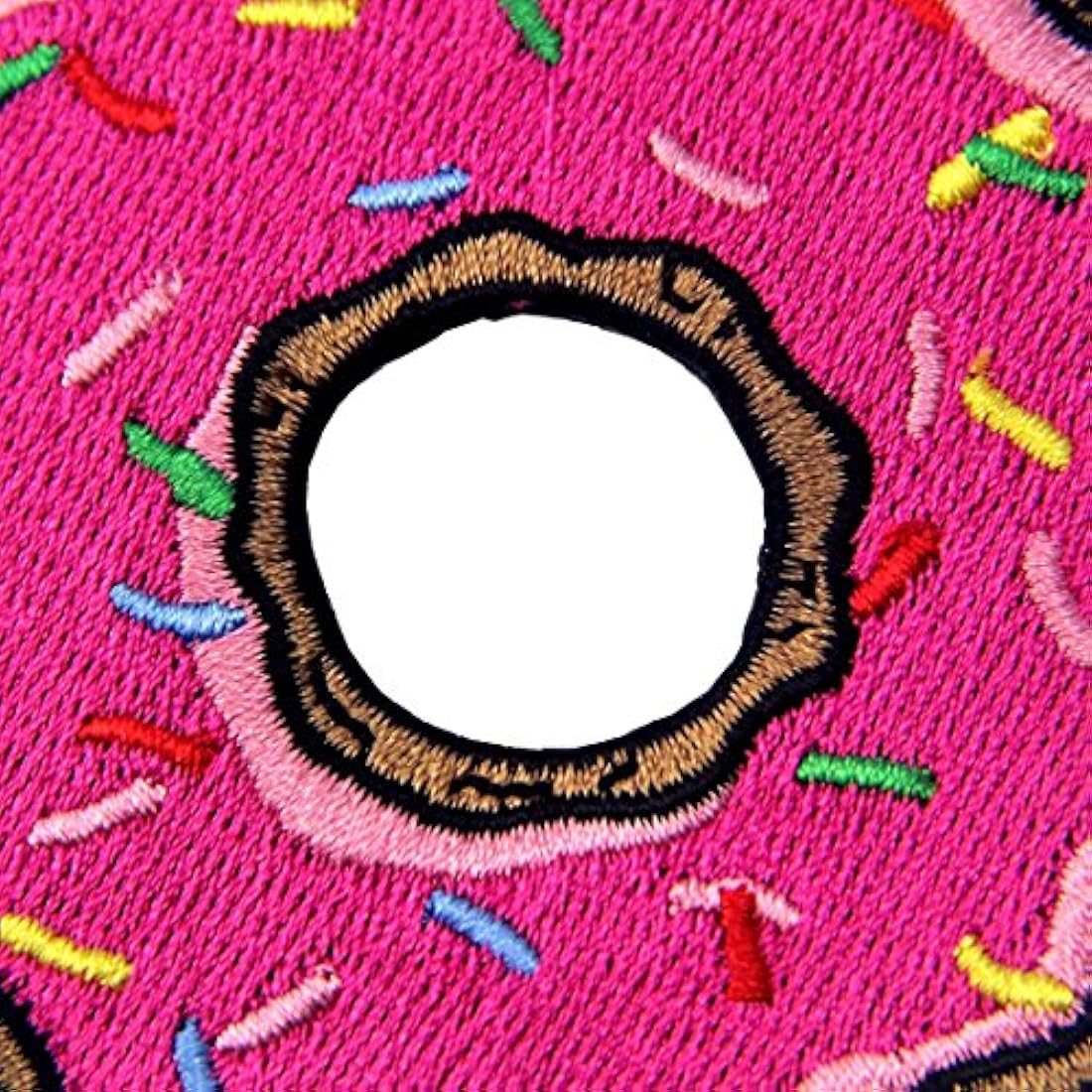 Donuts rosa fresa Donut Sweet Candy parche insignia