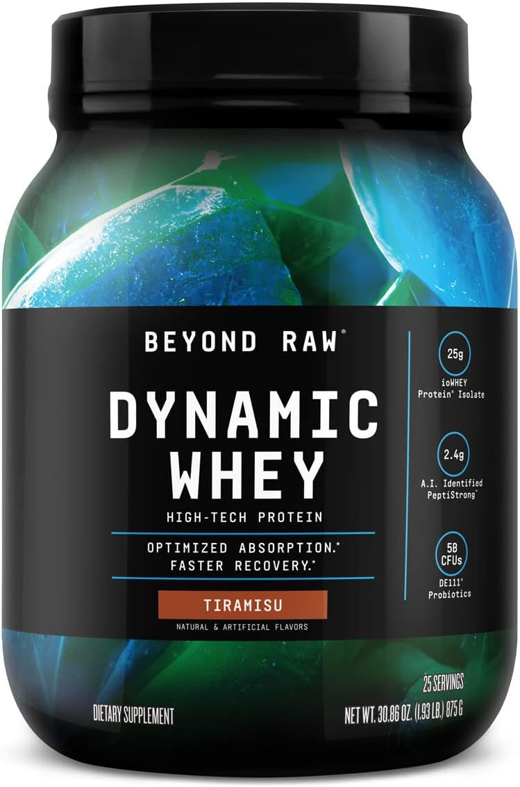 Suplemento BEYOND RAW Dynamic Whey  Proteína Tiramisú 25 por
