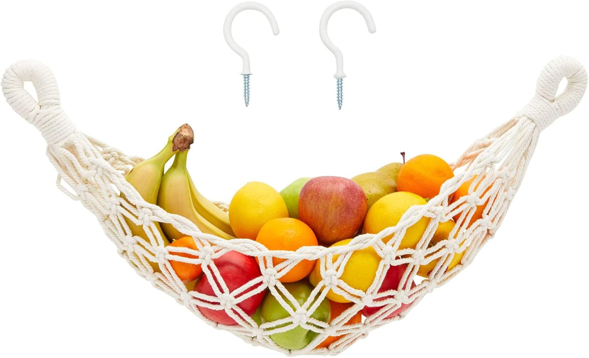 Hamaca de Macramé para Frutas Okuna Outpost, 2 Ganchos, 6x25x15