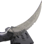 Cuchillo táctico de supervivencia de doble filo con funda