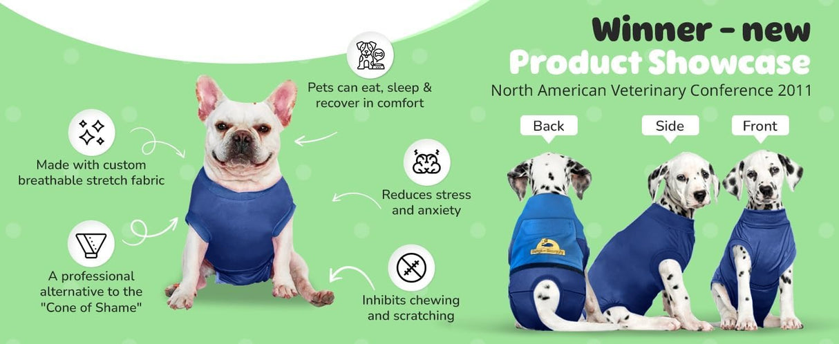 SurgiSnuggly Traje Quirúrgico para Perros, Cono Alternativo, SL