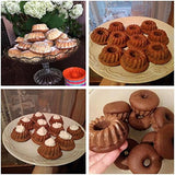 Paquete de 24 mini tazas de silicona para hornear cupcakes