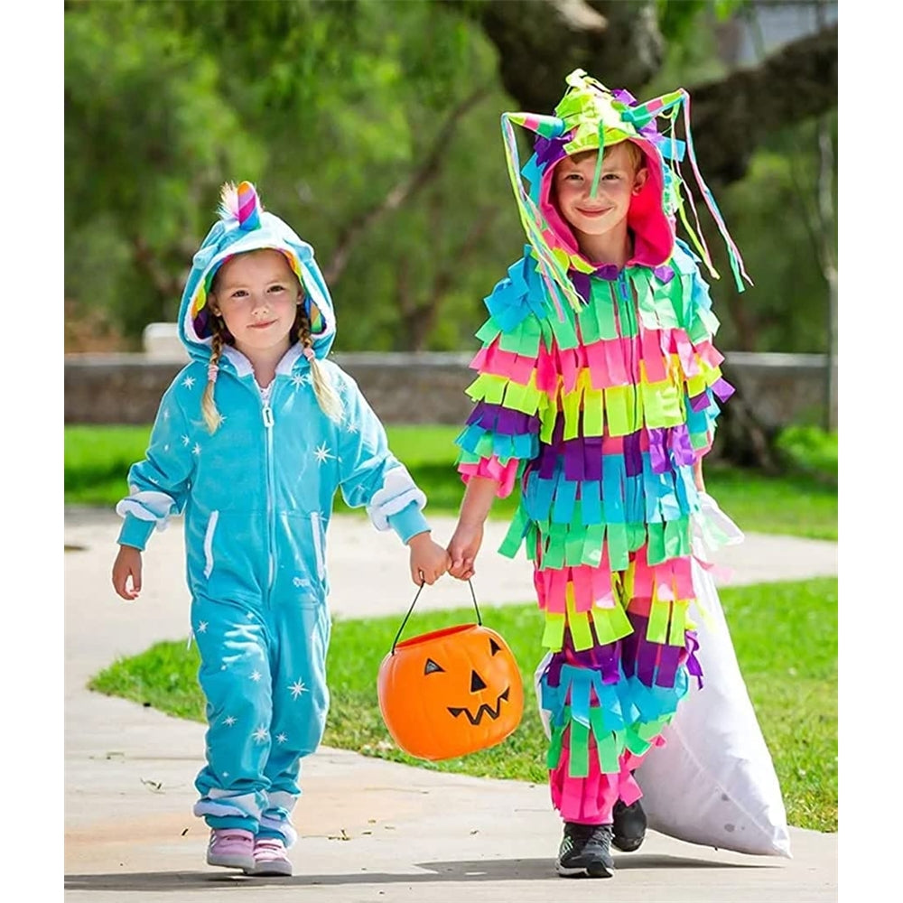 Disfraces de unicornio azul claro para Halloween talla XS