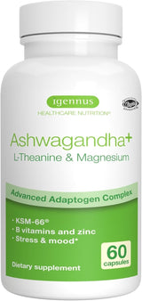 Complejo Adaptógeno Igennus: Ashwagandha, L-Teanina, Magnesio
