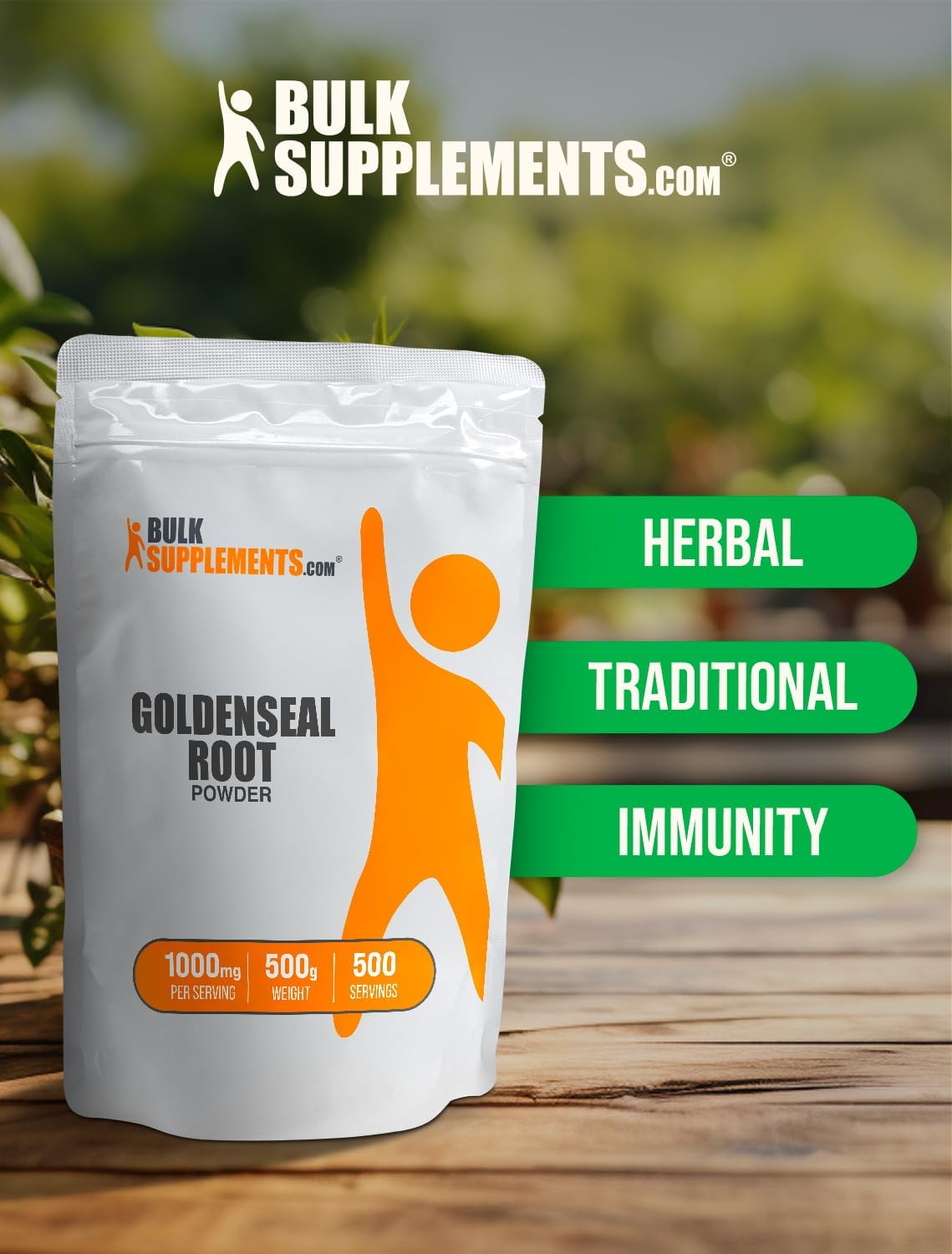 Polvo de Raíz de Sello Dorado - Suplemento Herbal Sin Gluten