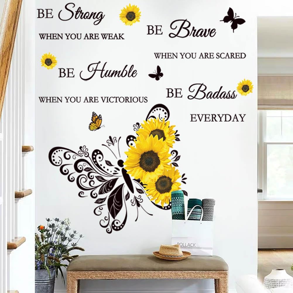 Vinilo Decorativo Inspirational 'Be Strong', 11.5 x 0.6 in