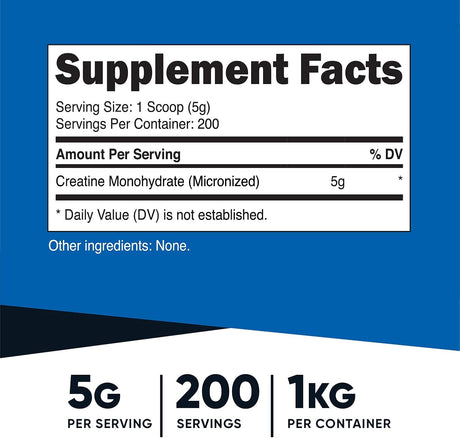 Suplementos Alimenticios Monohidrato de creatina