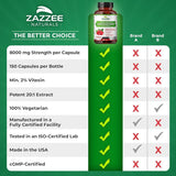 Suplemento Zazzee Extracto de baya de espino extra fuerte