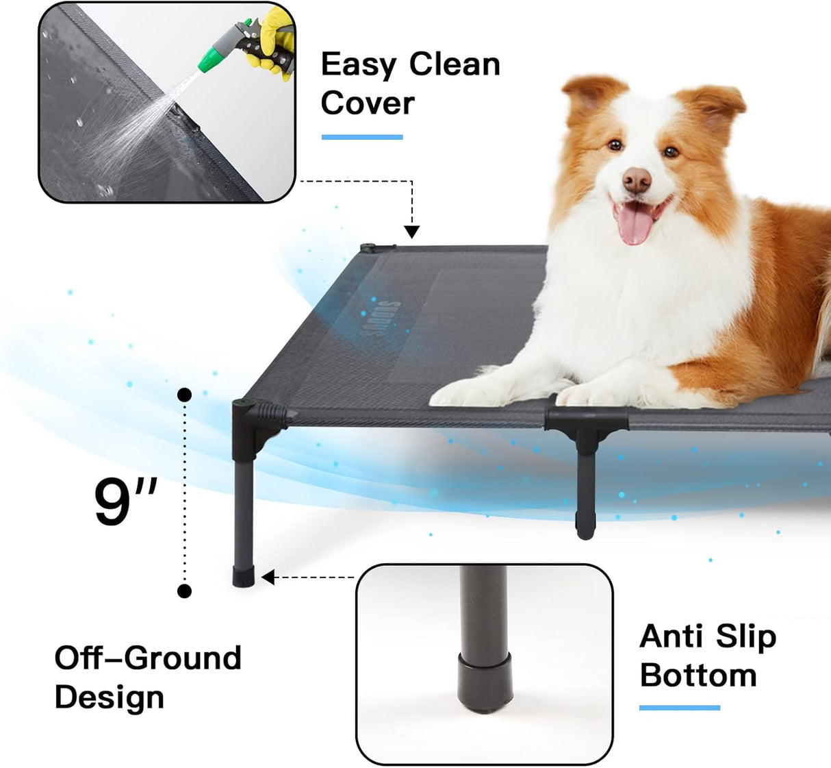 Cama Elevada para Perros Suddus, Impermeable, X-Large