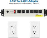 CCCEI Regleta de alimentación resistente calibre 12, protector