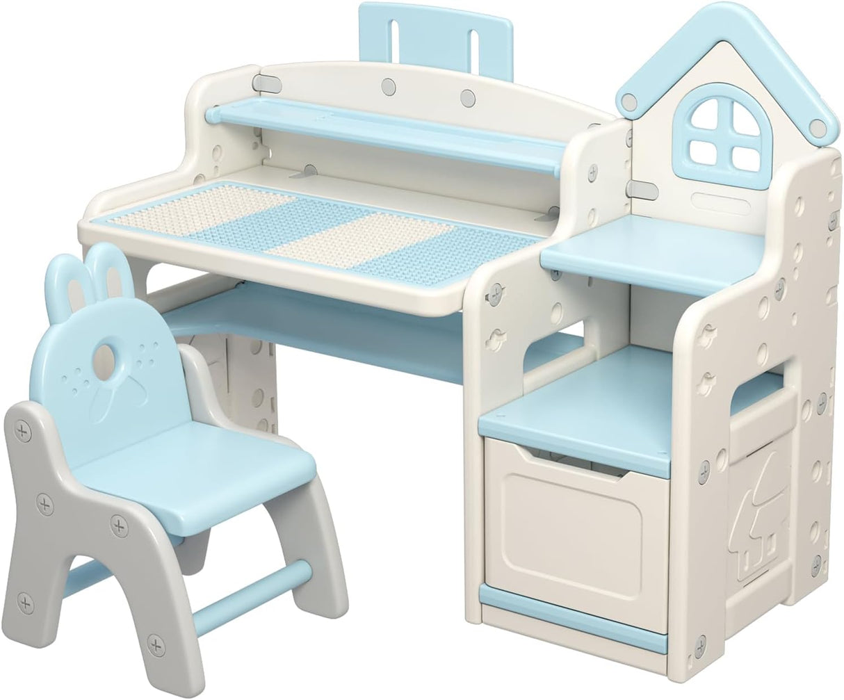 Mesa de actividades para niños ajustable en altura UNICOO