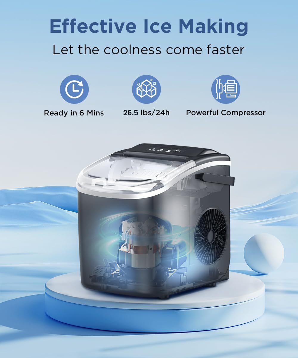 Máquina de hielo portátil con autolimpieza COWSAR
