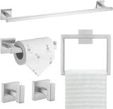 Juego de Accesorios de Baño Montados en Pared SUS304 5 Piezas
