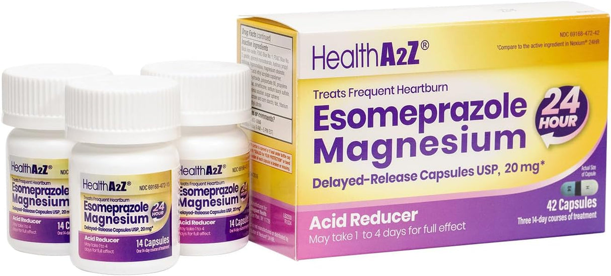 A2Z® Esomeprazol Magnesio 20mg Cápsulas 24h 42 unidades