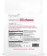 Masticables de Vitamina D3 5000iu para Salud y Bienestar
